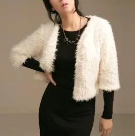 Faux-Fur Open Jacket