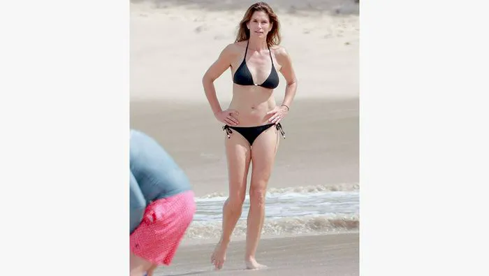 Cindy Crawford Flaunts Bikini Body While Vacationing In St. Bart's