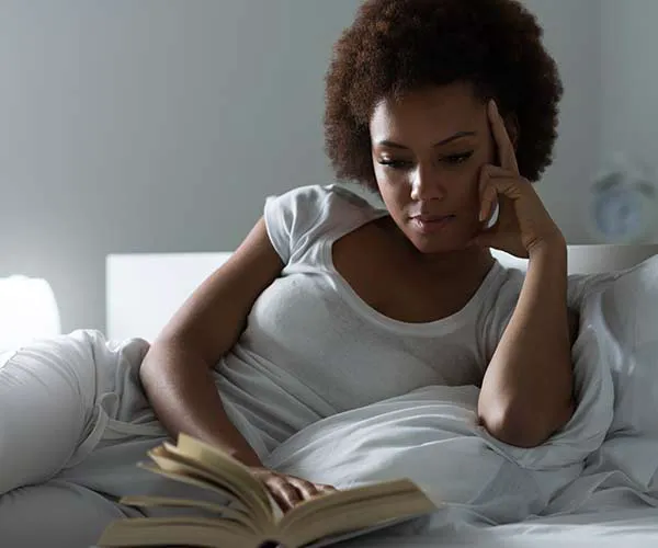 woman in bed