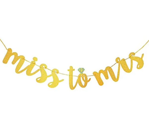 Miss to Mrs Banner Bachelorette Party and Bridal Shower