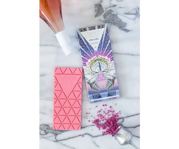 rose chocolate bar