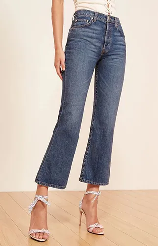 reformation mid-crop-flare-jeans