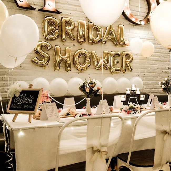 Festive bridal shower celebration with friends and family.