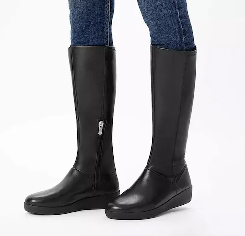 FitFlop knee high black boots sale