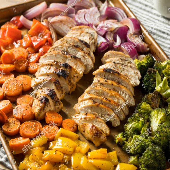 sheet pan chicken and veggies