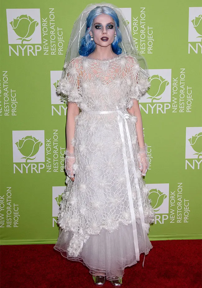 Lucy Boynton Corpse Bride Halloween costume