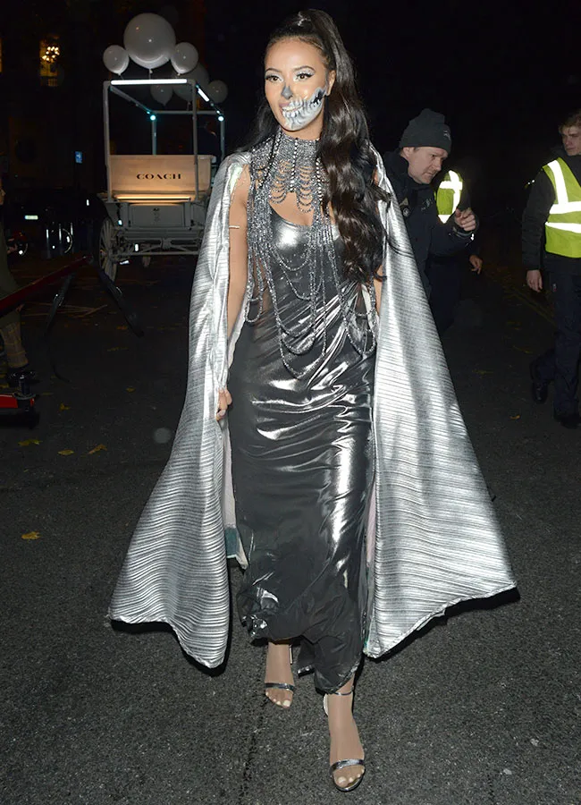 Maya Jama Skeleton Queen Halloween costume