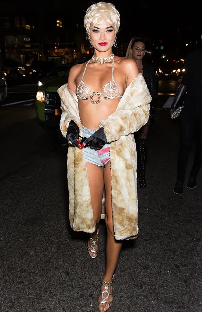 Shanina Shaik Rihanna Halloween costume