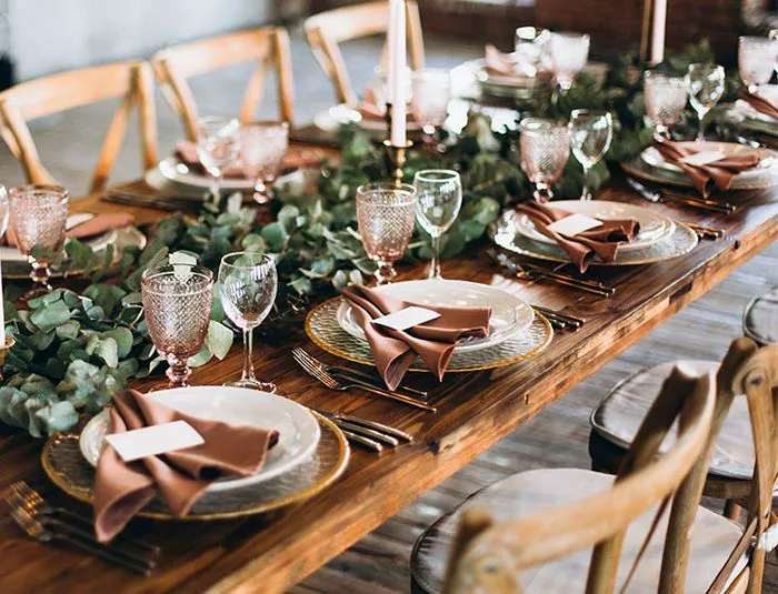 Rustic tablescape