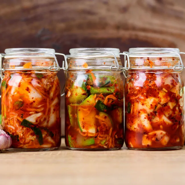 fermented foods in jars