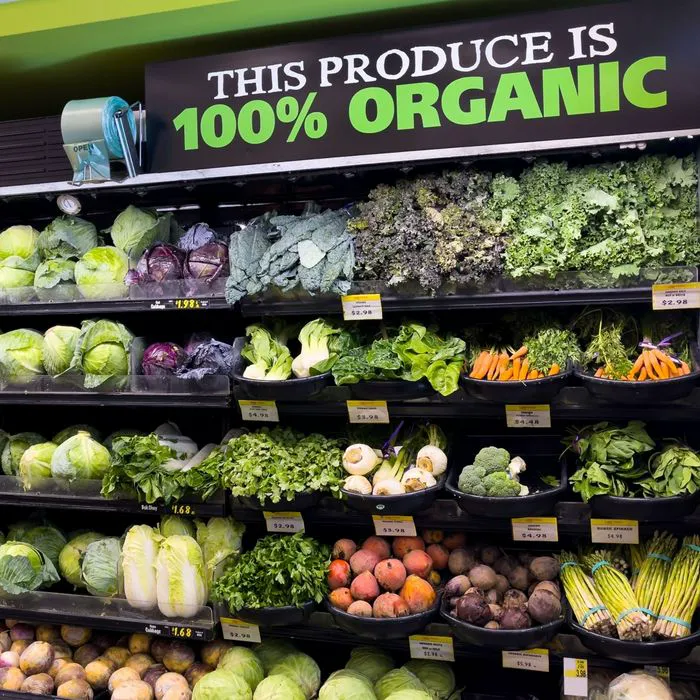 organic food section
