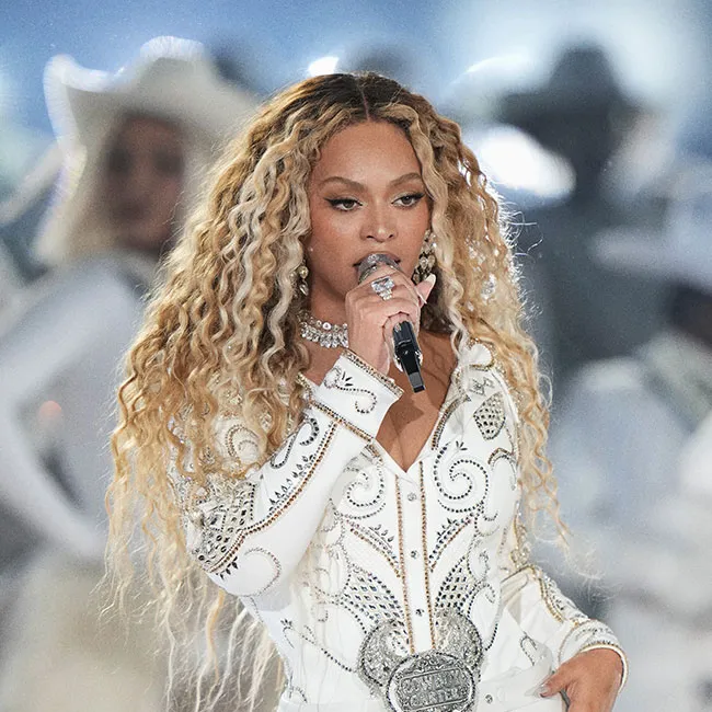 "Beyoncé performing at the Beyoncé Bowl 2024"