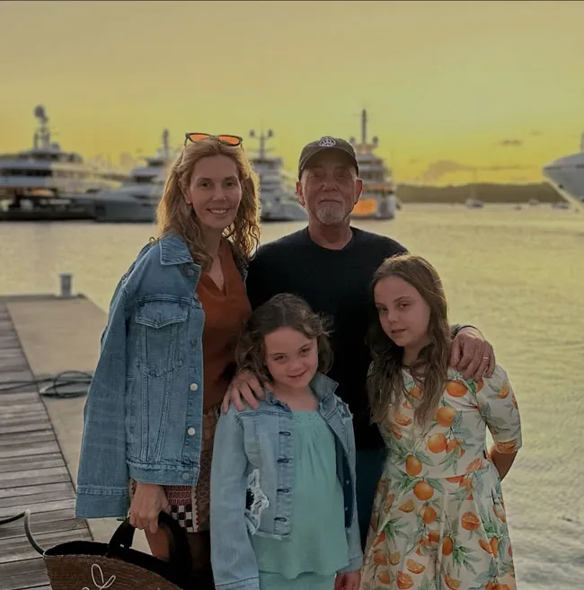 Billy Joel and Alexis Roderick Joel and daughters Della and Remy