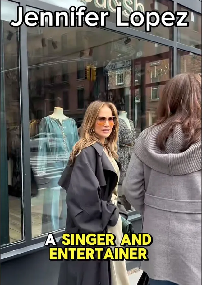Jennifer Lopez street interview on TikTok