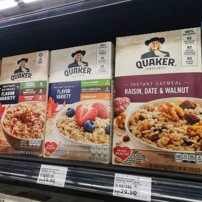 instant oatmeal aisle