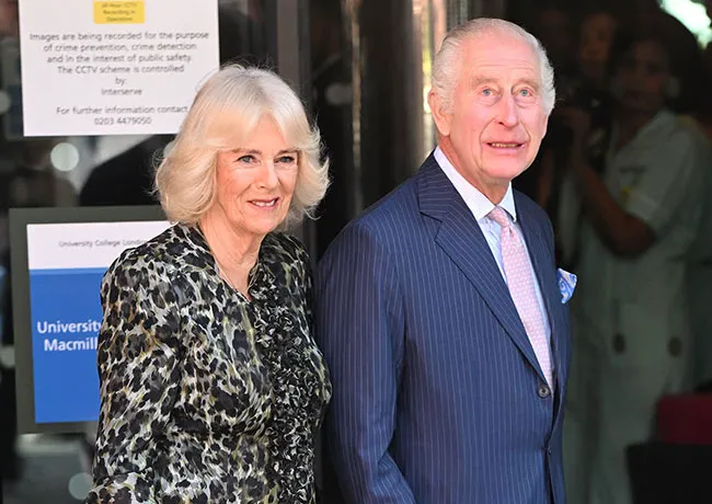 King Charles and Queen Camilla visit University College Hospital Macmillan Cancer Canter