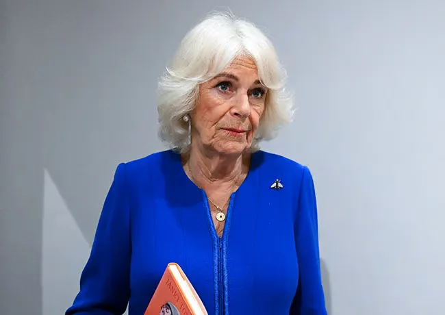 Queen Camilla looking smug
