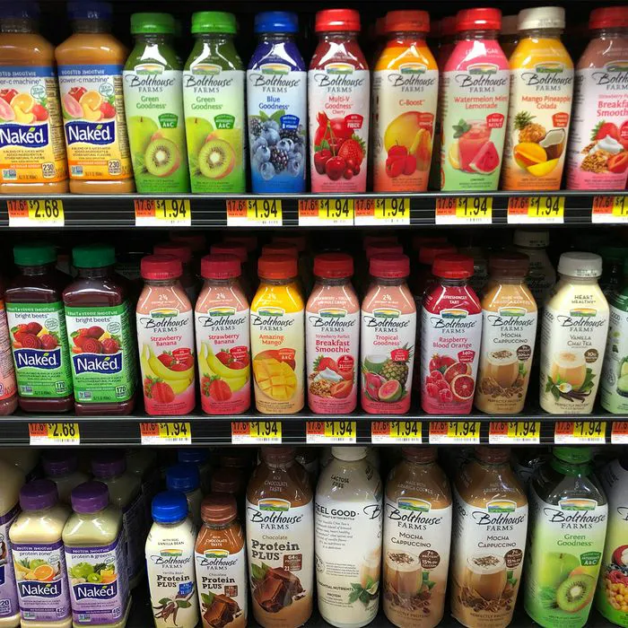bottled smoothies at grocery stores
