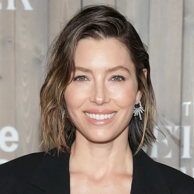 Jessica Biel attending the premiere of her new series.