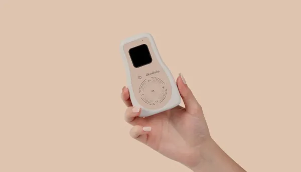 "OhmBody device with packaging"