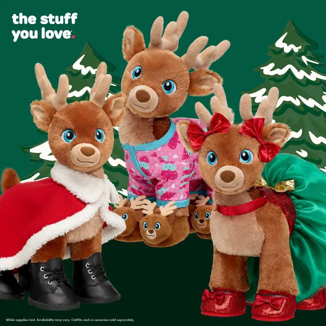 "Build-A-Bear holiday reindeer"
