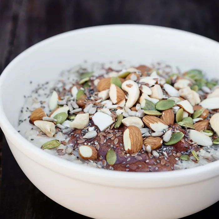 oatmeal with nuts and seeds