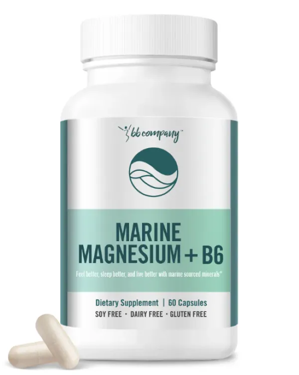 "BB Company's Marine Magnesium + B6 supplement"