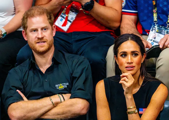 Prince Harry and Meghan Markle wheelchair basketball