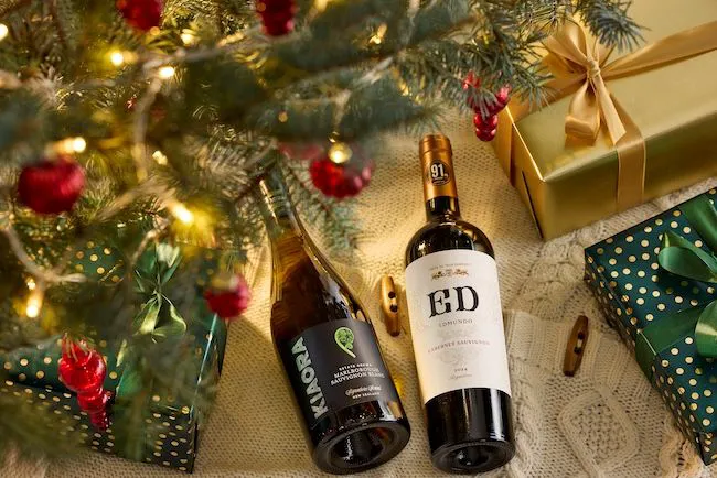 "Holiday wine selection under $25"