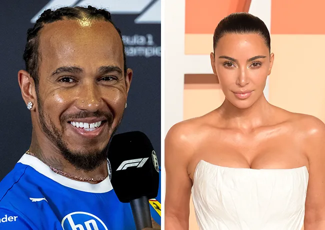 Kim Kardashian and Lewis Hamilton