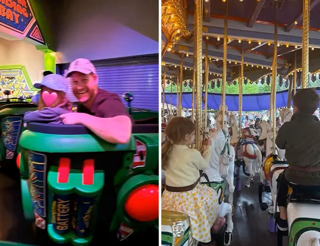 Prince Harry and Meghan Markle with Archie and Lilibet at Disneyland
