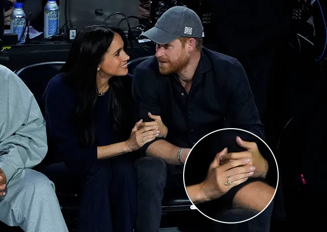Meghan Markle and Prince Harry 75th All-Star NBA Game and ring closeup