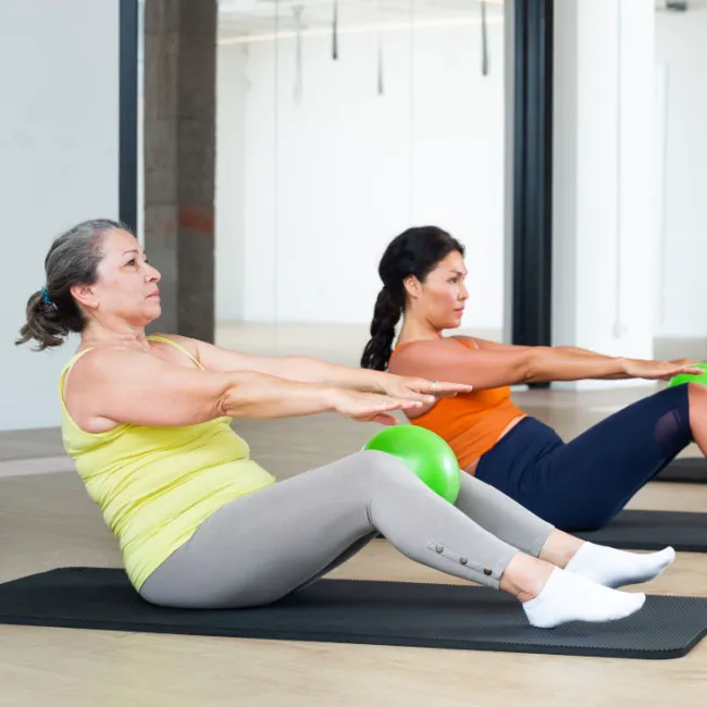 Diverse group of people participating in an outdoor workout