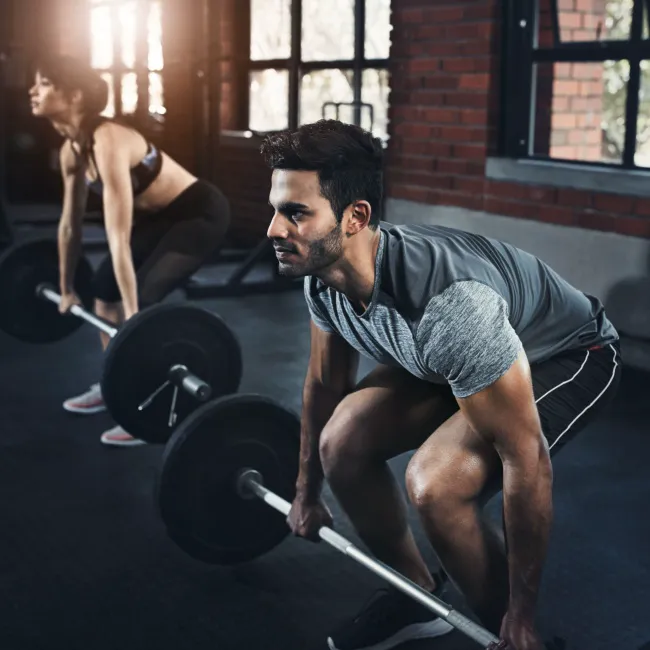 "Woman exercising outdoors in athletic wear"