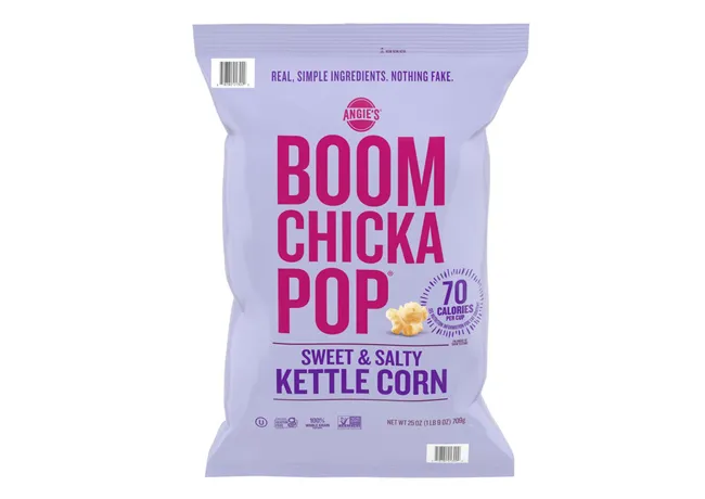 "Boom Chicka Pop Kettle Corn bag"