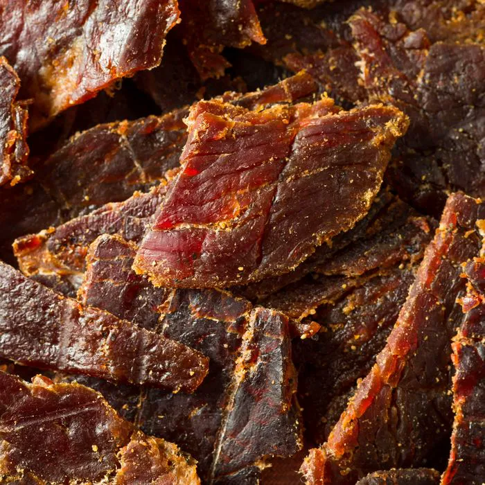 "Beef jerky in a bowl"