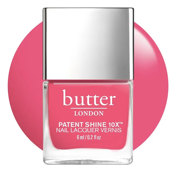 Butter LONDON Patent Shine 10X Nail Lacquer in bright hue.