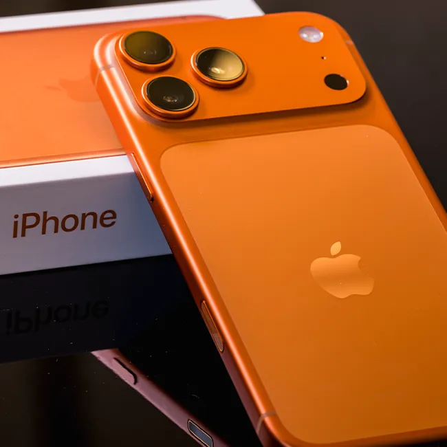 Close-up of the iPhone 17