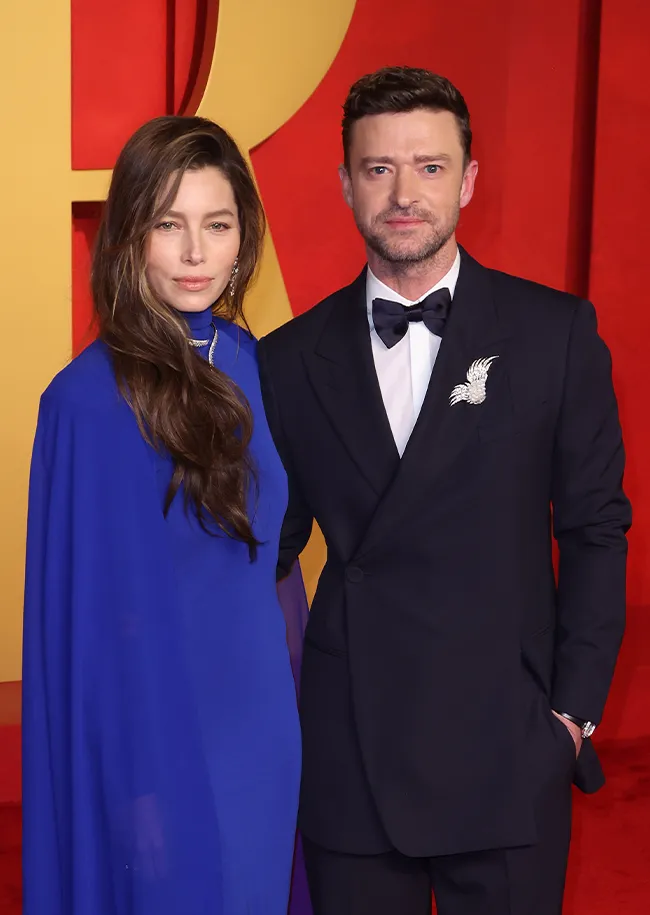 Jessica Biel and Justin Timberlake Vanity Fair Oscar party