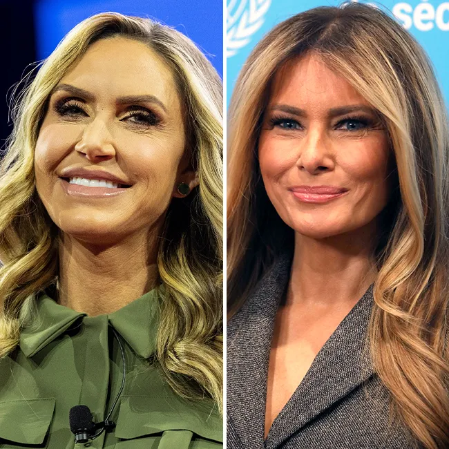 Lara Trump and Melania Trump posing together