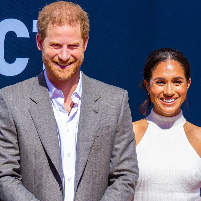 "Prince Harry and Meghan Markle at a one-year countdown event"